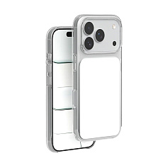 Чехол JUST USE Strong Protect с поддержкой MagSafe для iPhone 17 Pro/18 Pro (Прозрачный/Белый)