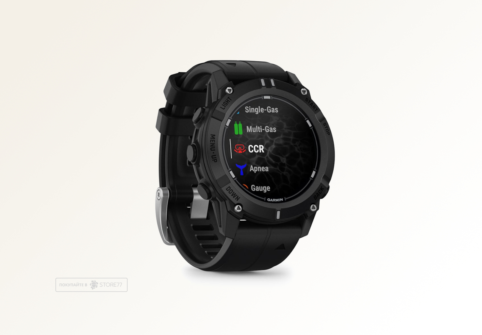 Умные часы Garmin Descent G2, 45.5 мм, корпус: черный (Black), с черным силиконовым ремешком (Black)