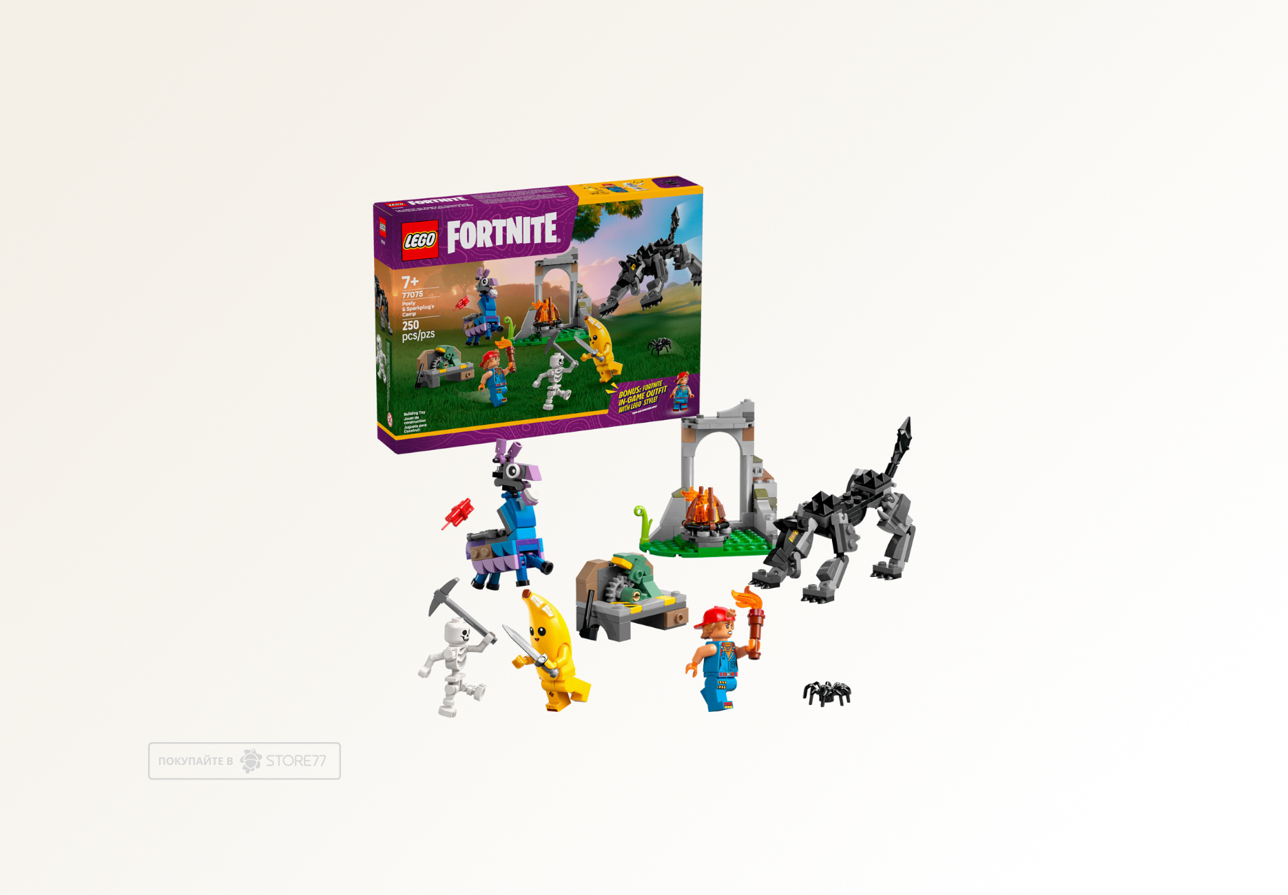 Конструктор LEGO Fortnite 77075 Лагерь Пили и Спаркплаг Конструктор LEGO Fortnite 77075 Лагерь Пили и Спаркплаг