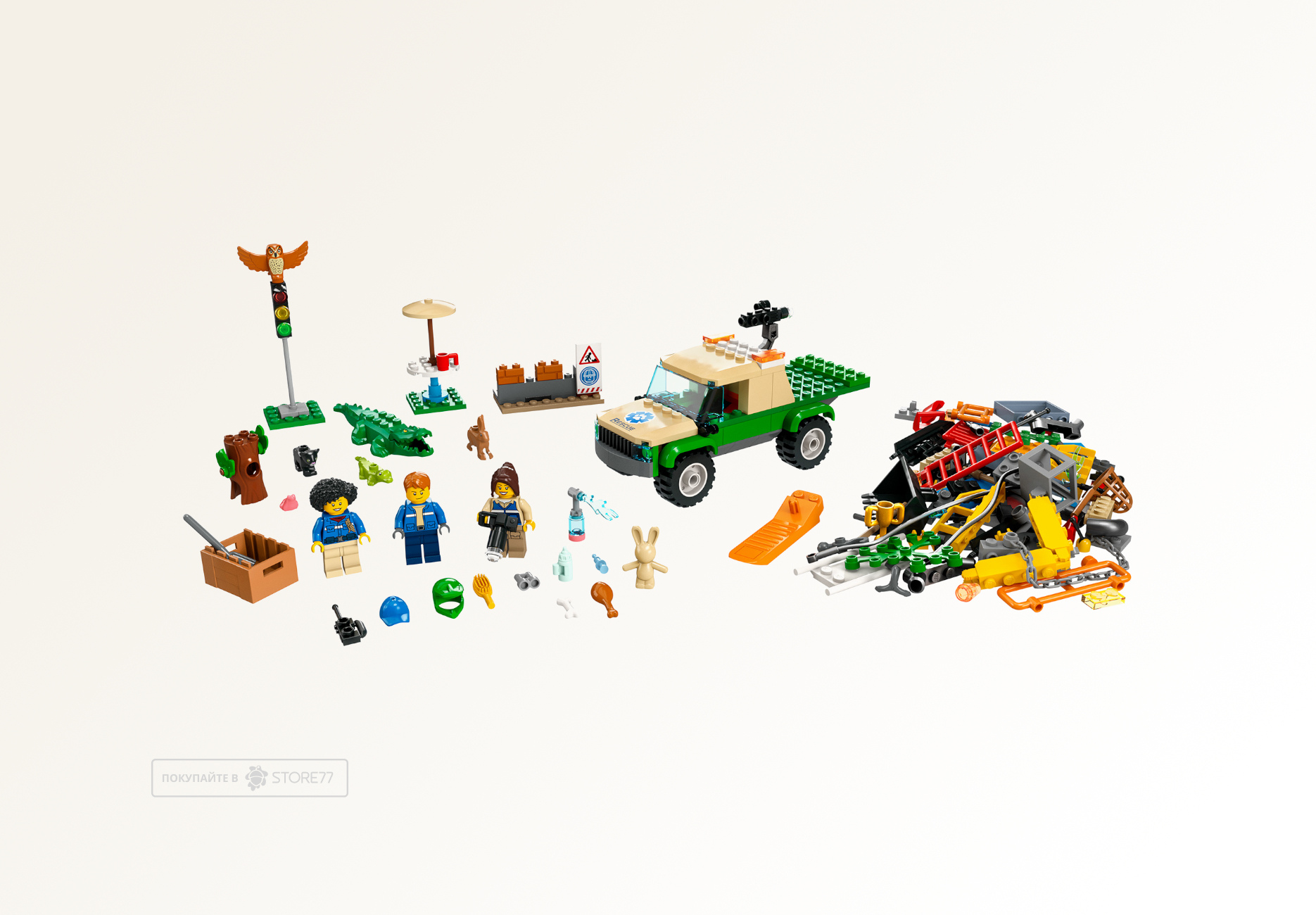 Конструктор LEGO City 60353 Миссии по спасению диких животных