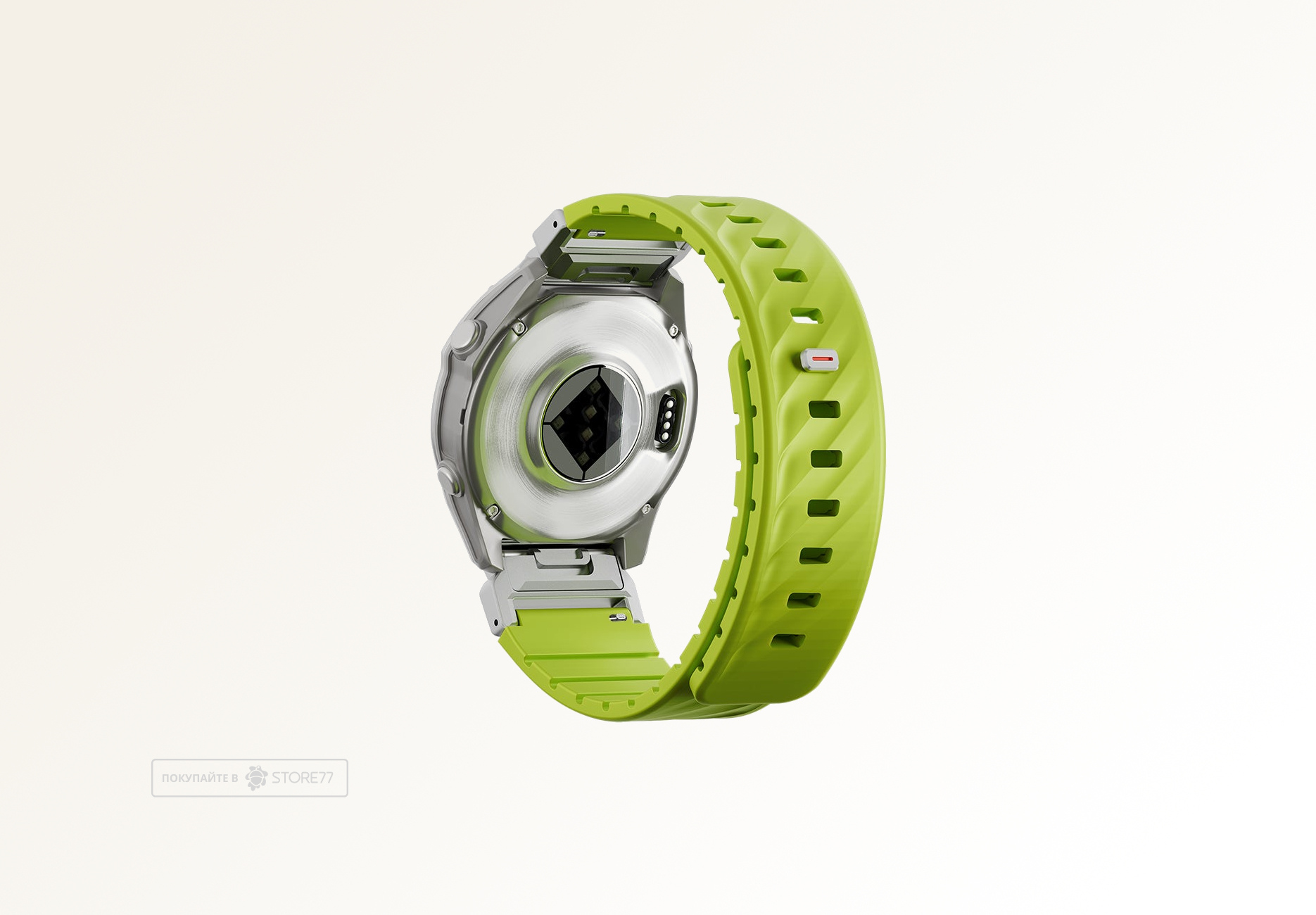 Ремешок Uniq FLUO для часов Garmin 26мм каучуковый (Зеленый)