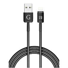 Кабель Gurdini Braided USB-A - Lightning 2.4A, 1 м (Черный)