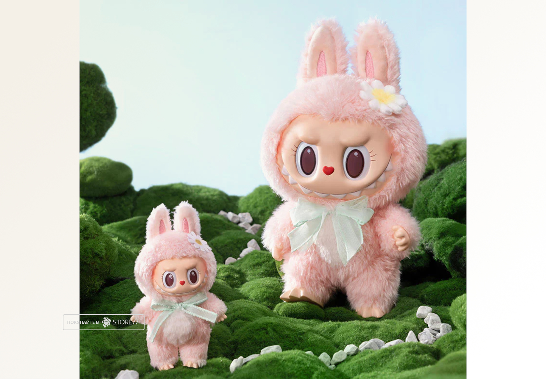 Pop Mart Labubu The Monsters Mokoko Close To Sweet — Vinyl Plush Doll (38 см)