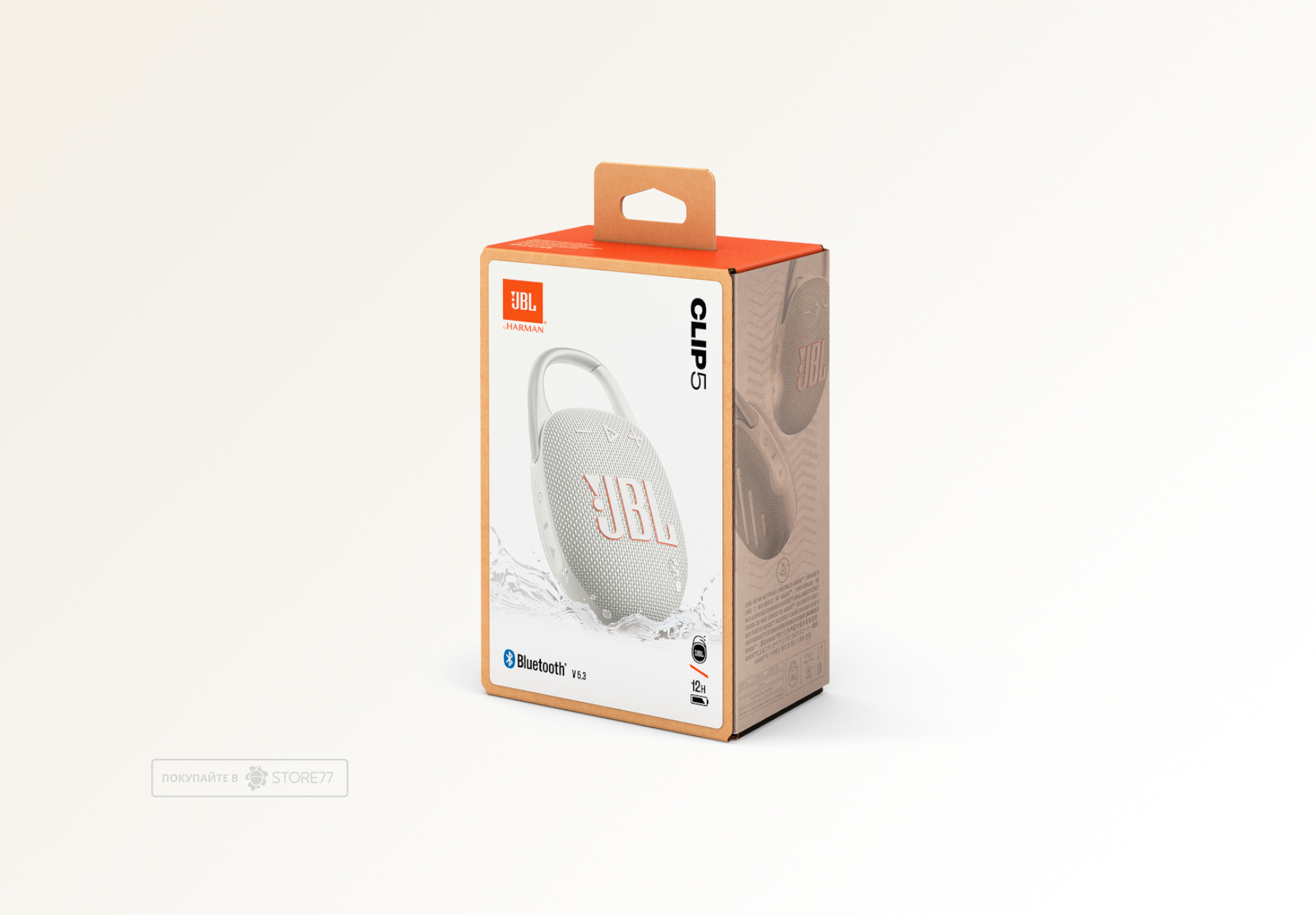 Портативная акустика JBL Clip 5 (Белая)