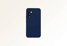 Чехол силиконовый для Samsung Galaxy A55 (Темно-синий)