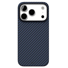 Чехол VLP Kevlar Case с поддержкой MagSafe для iPhone 17 Pro/18 Pro (Синий) (Селект)