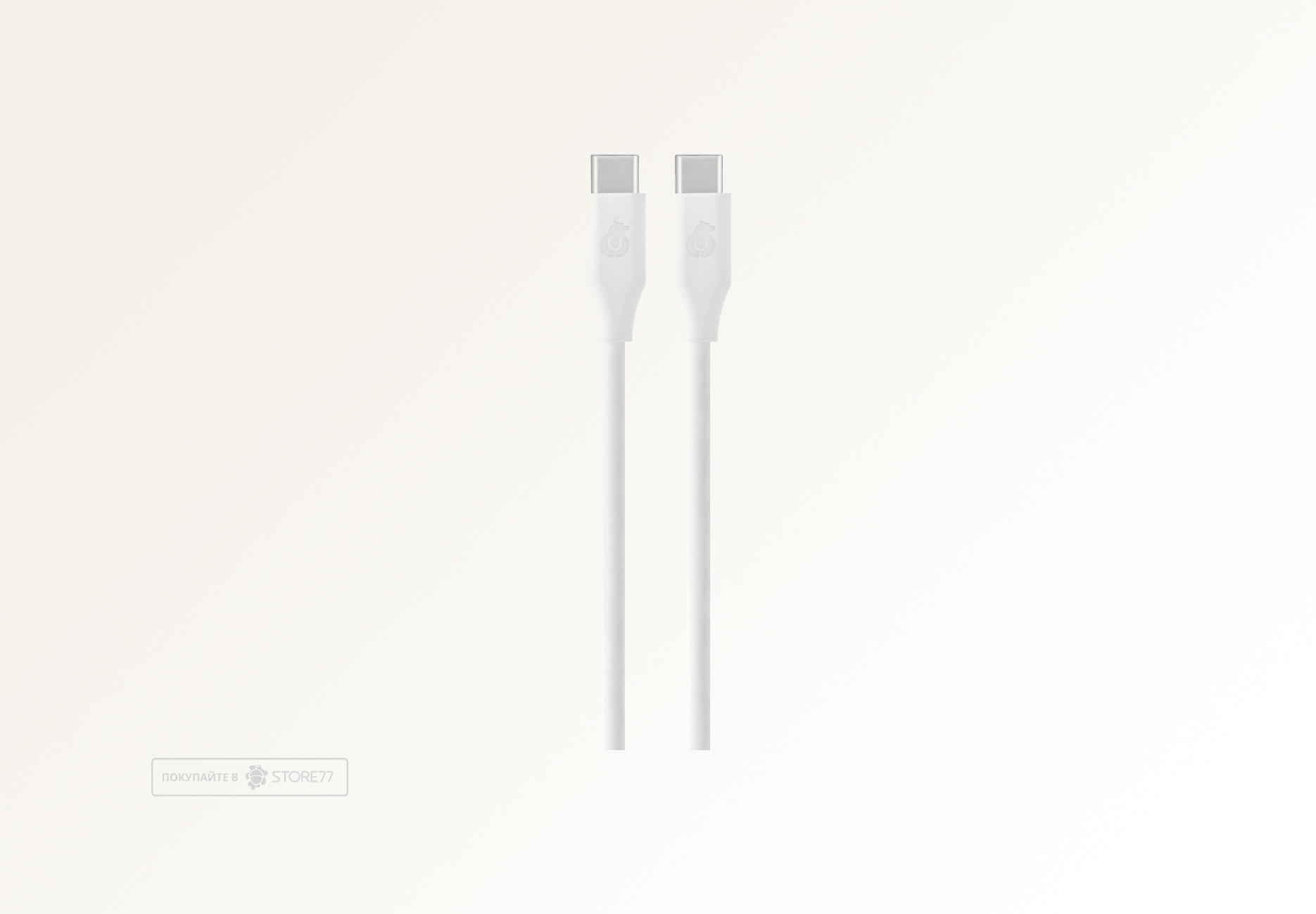 Кабель uBear Life USB-C - USB-C, 60 Вт, 1.2 м (Белый)