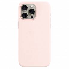 Чехол Protect для iPhone 15 Pro Magsafe Silicon Case (Light Pink)