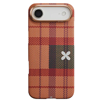 Чехол Pitaka Ultra-Slim Case Flora in Grid для iPhone Air, цвет: облачные сумерки (Cloud Dusk)