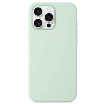 Чехол Тор силиконовый с кнопкой с поддержкой MagSafe для iPhone 16 Pro (Аквамарин)