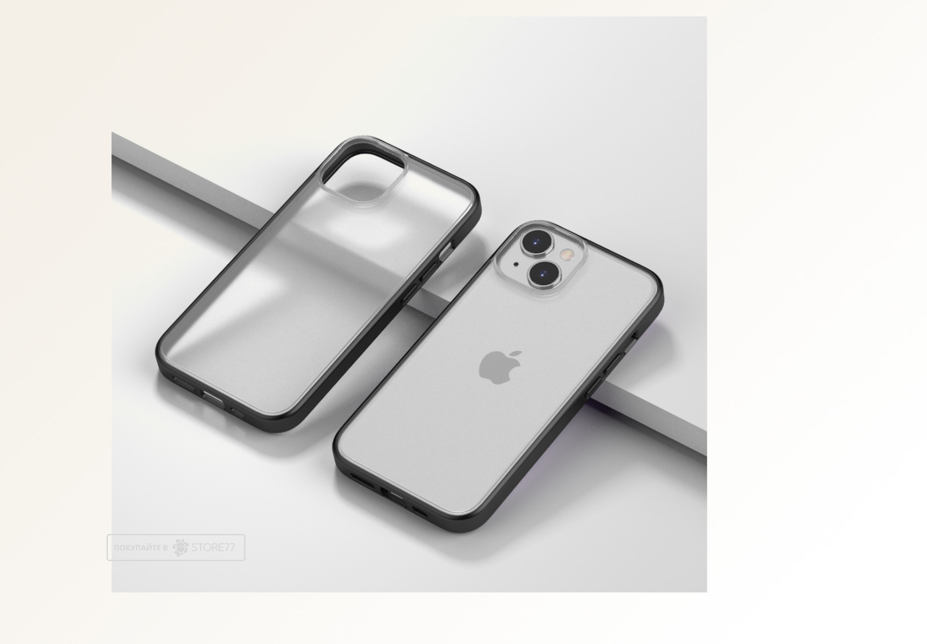 Чехол Gurdini Shockproof для iPhone 14/13 противоударный (Белый)