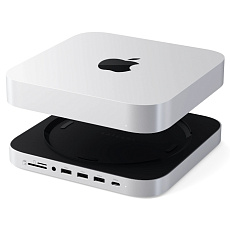 Док-станция Satechi Mac Mini/Studio SSD + NVME (Серебристая)