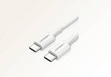 Кабель UGREEN US264 USB-C - USB-C, 60 Вт PD, 2 м (Белый)