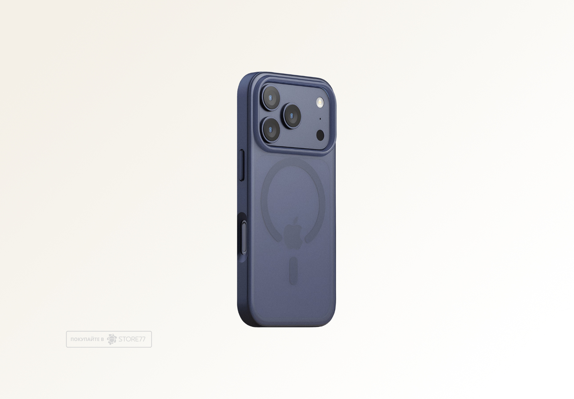 Чехол Gurdini Shockproof с поддержкой MagSafe противоударный для iPhone 17 Pro/18 Pro (Синий)
