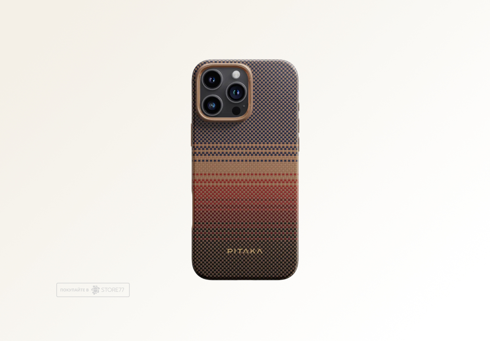 Чехол Pitaka Military-Grade для iPhone 16 Pro противоударный, цвет: закат (Sunset)