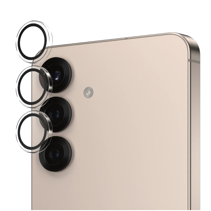 Защитное стекло на линзы камер для Samsung Galaxy S25 (Прозрачное)