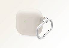 Чехол Elago для AirPods 4 Liquid Hybrid с карабином (Серый)