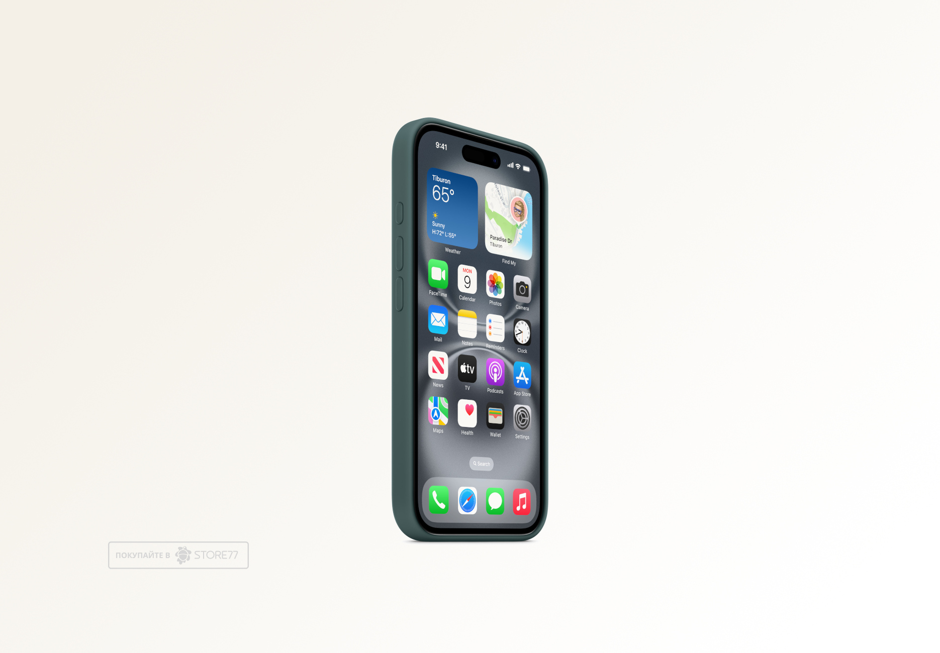 Чехол Apple Magsafe для iPhone 16 Pro, силикон (Lake Green)