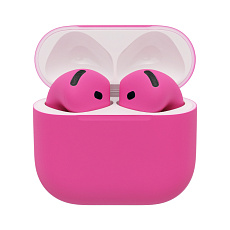 Беспроводные наушники Apple AirPods 5 беспроводная зарядка чехла (Фуксия)
