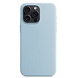 Чехол Protect для iPhone 15 Pro Silicon Case (Light Blue)