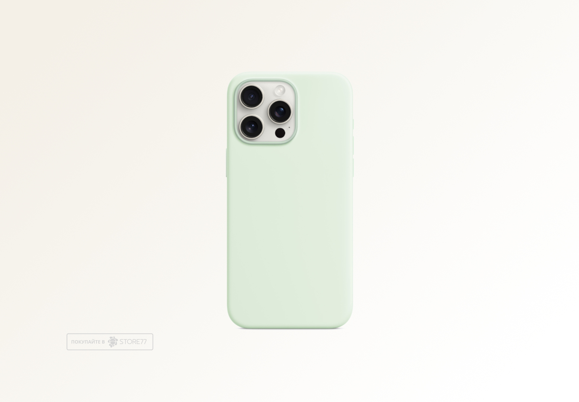 Чехол Protect для iPhone 15 Pro Max Magsafe Silicon Case (Soft Mint)