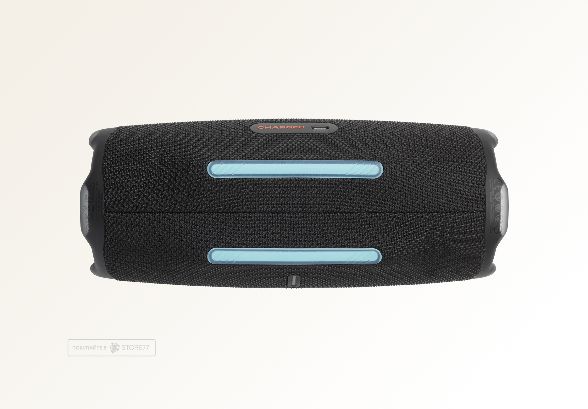 Портативная акустика JBL Charge 6 (Черная/Оранжевая)