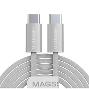 Кабель Magssory Line USB-C - USB-C, 60 Вт, 2.4м (Белый)