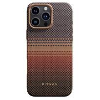 Чехол Pitaka Military-Grade для iPhone 16 Pro противоударный, цвет: закат (Sunset)