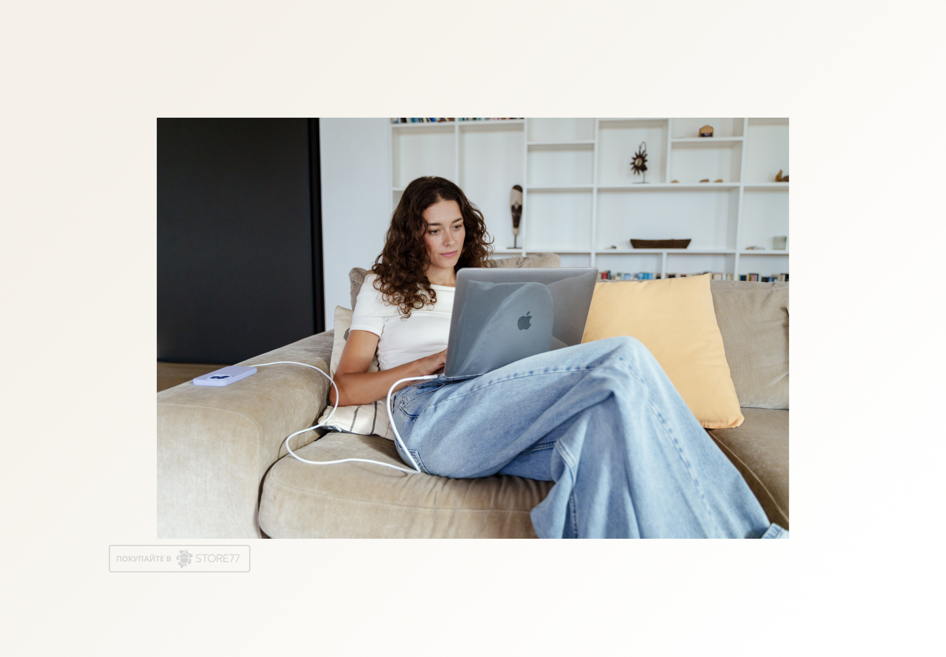 Кабель uBear Life USB-C - USB-C, 60 Вт, 1.2 м (Белый)