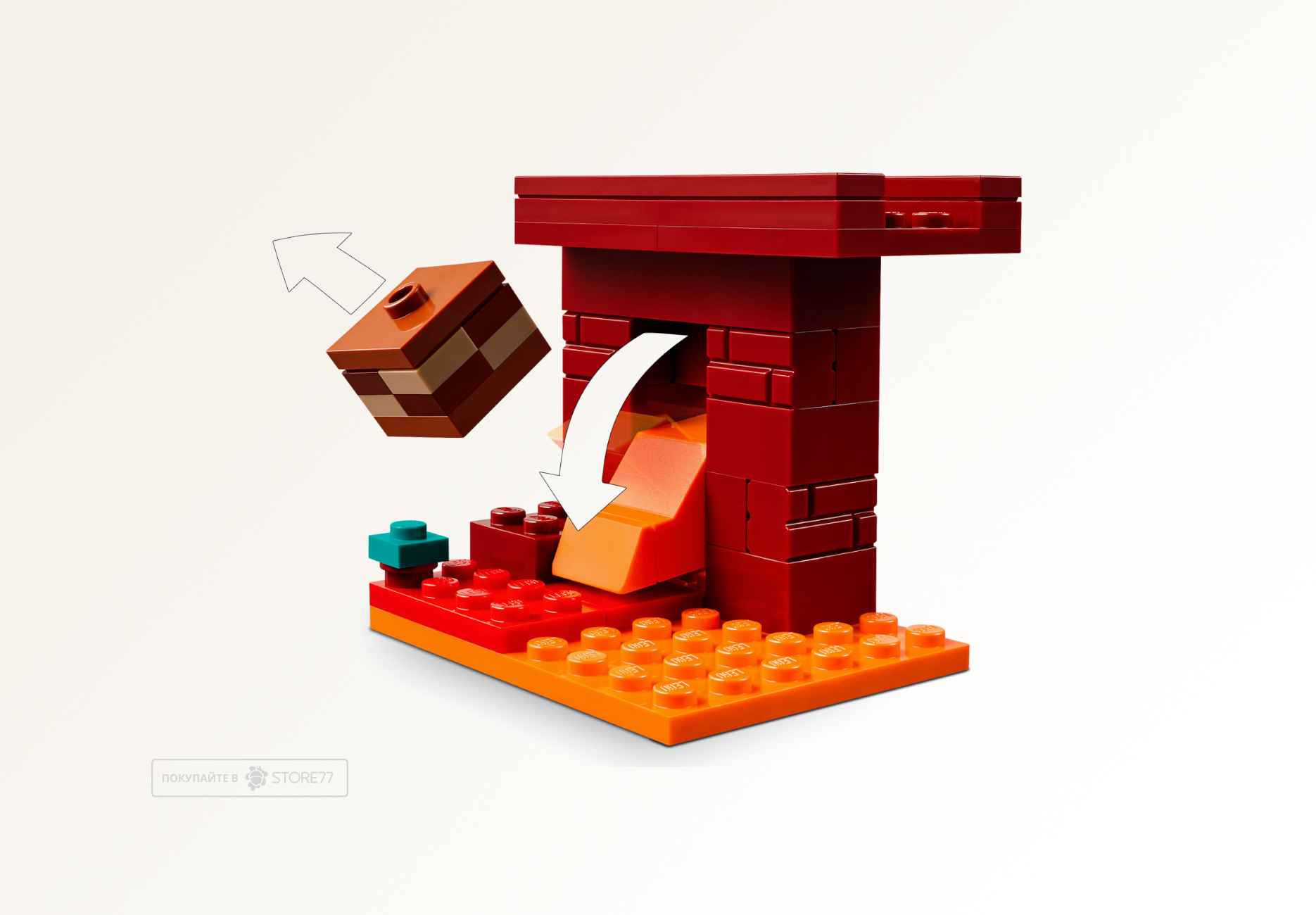 Конструктор LEGO Minecraft 21266 Битва за лаву Нижнего мира Конструктор LEGO Minecraft 21266 Битва за лаву Нижнего мира