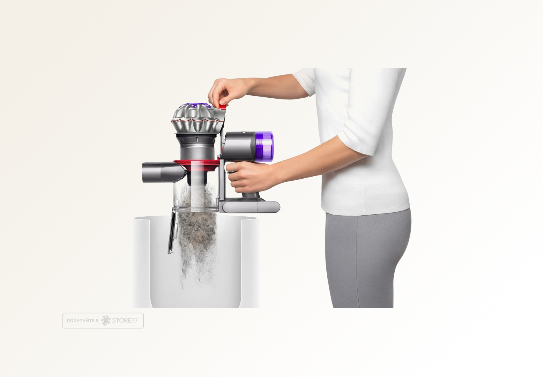 Беспроводной пылесос Dyson V8 Advanced (Серебро/Никель) Вилка EU