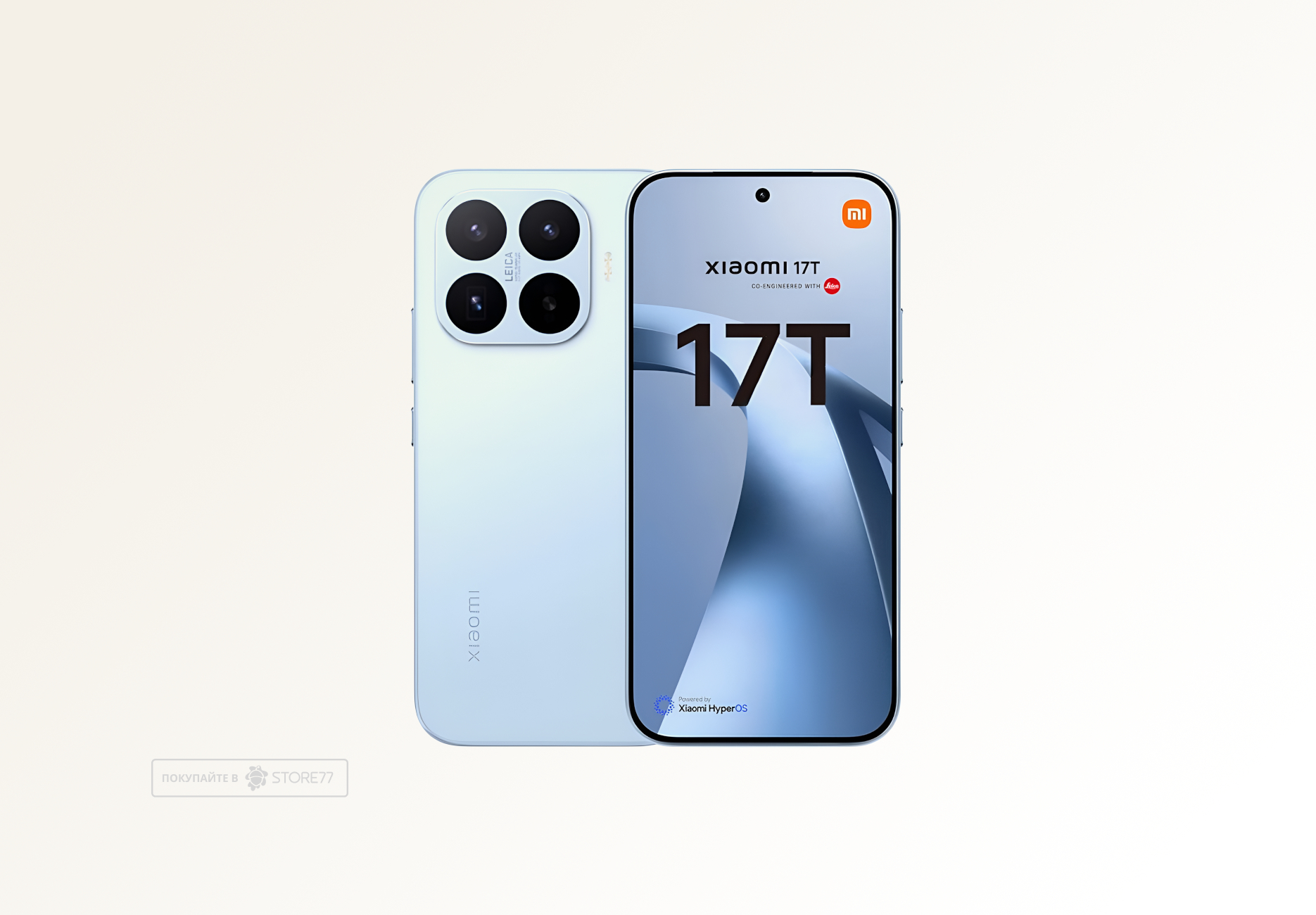 Телефон Xiaomi 17T 12/256 ГБ, цвет: голубой (Blue)