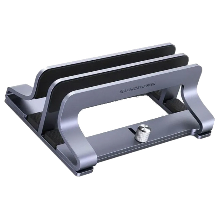 Подставка для ноутбука UGREEN LP258 Vertical Laptop Stand Dual-Slot (Серебристая)