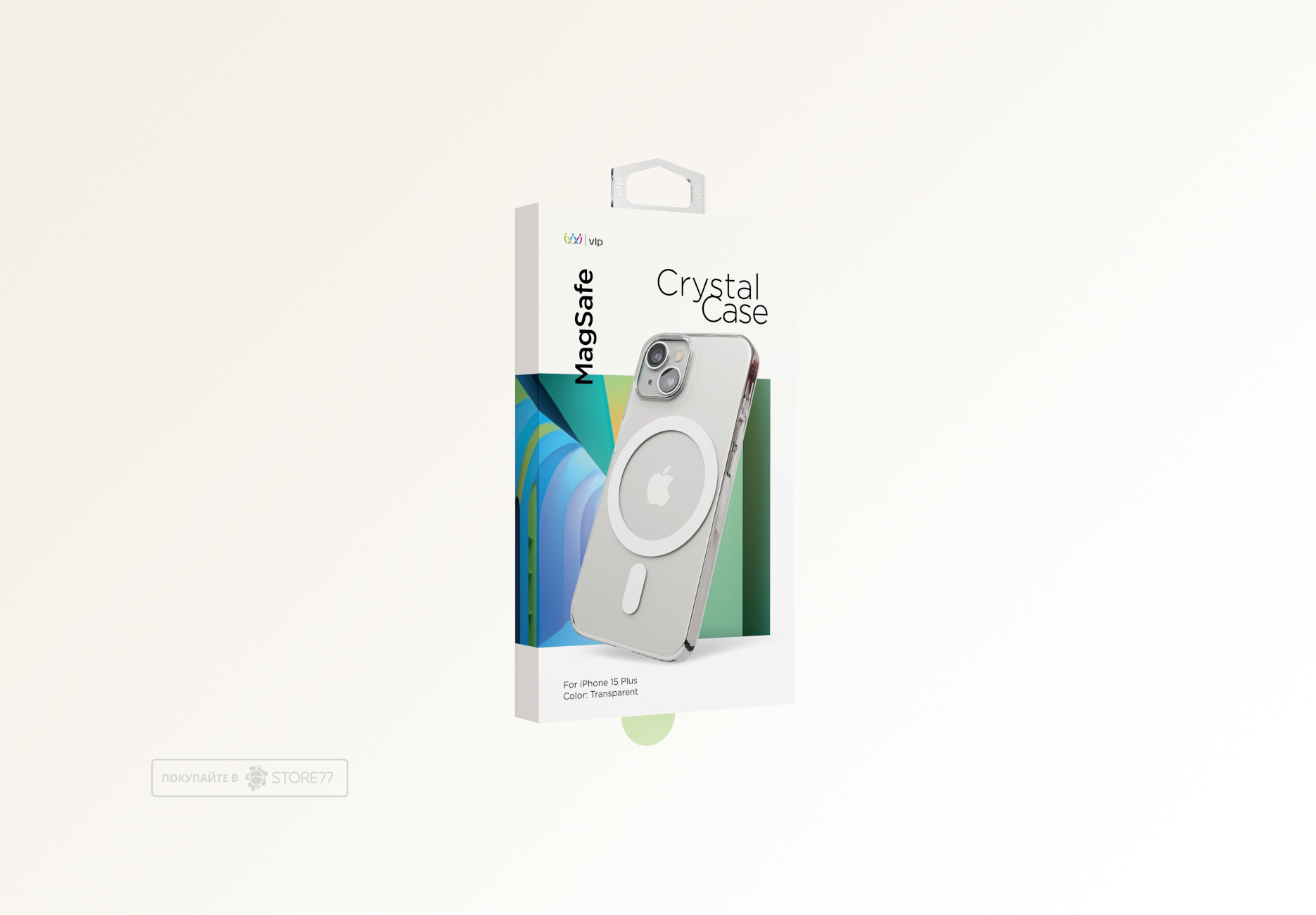Чехол защитный VLP Crystal Case MagSafe для iPhone 15 Plus (Прозрачный)