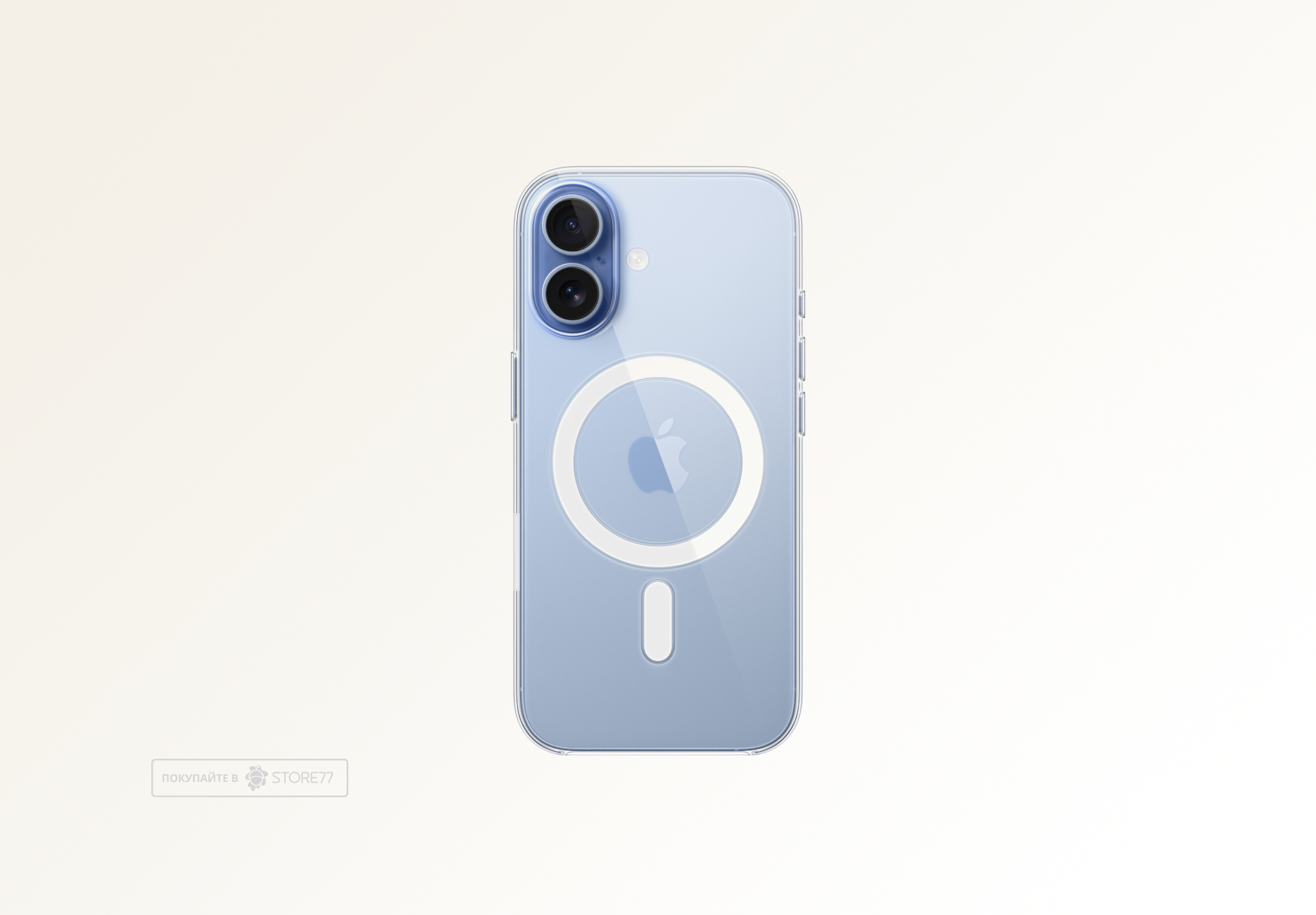 Чехол Тор с кнопкой с поддержкой MagSafe для iPhone 17 (Прозрачный)