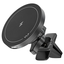 Автомобильный держатель VLP Lite Snap Charge с поддержкой MagSafe, Qi2 15 Вт (Черный)