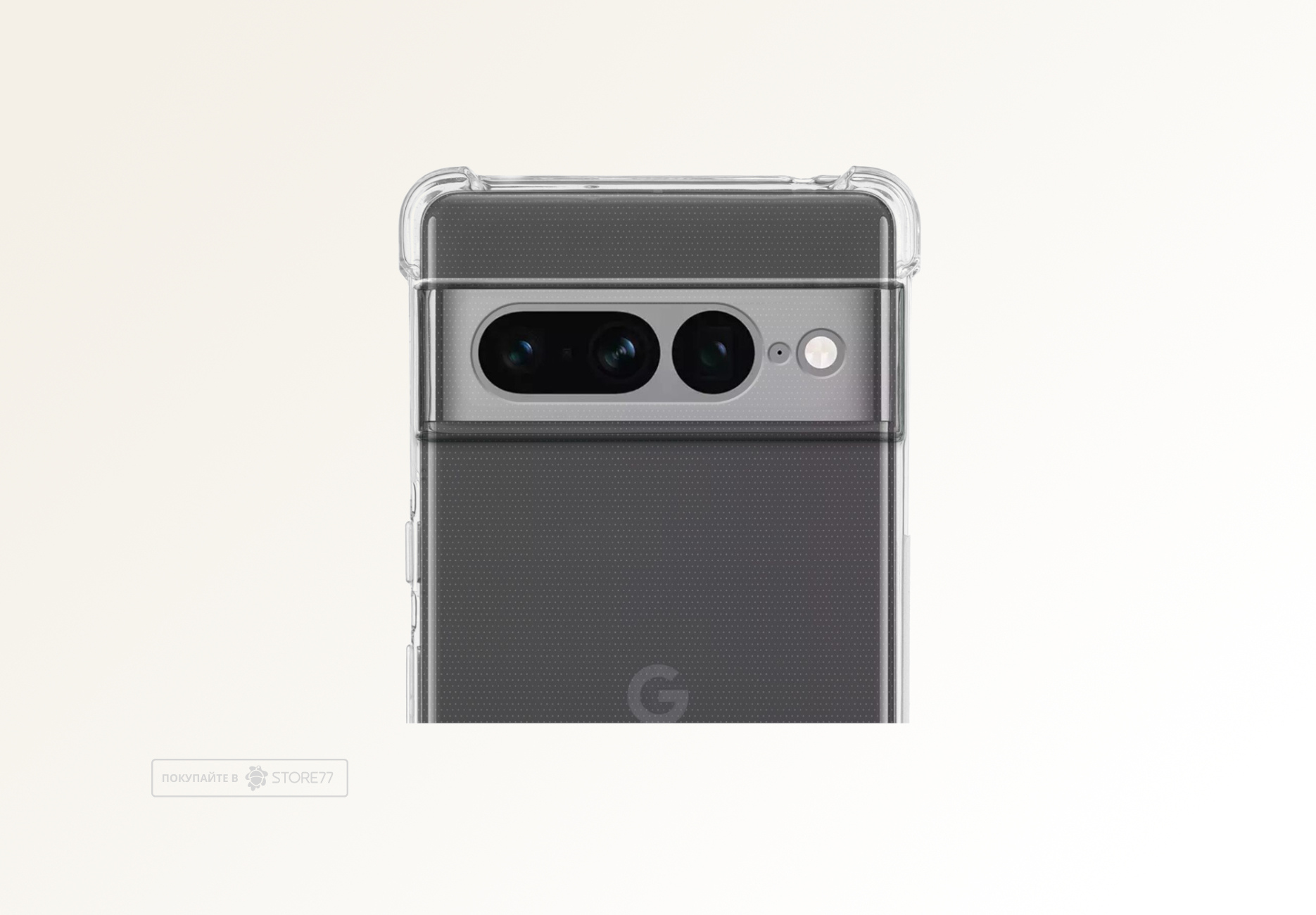 Чехол BROSCORP для Google Pixel 7 Pro, усиленные углы (Прозрачный)