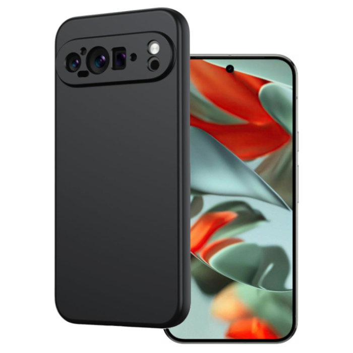 Чехол силиконовый для Google Pixel 9 Pro (Черный)