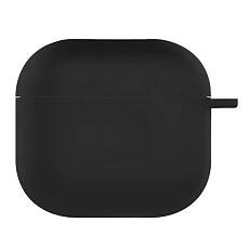 Чехол силиконовый для наушников Apple AirPods 4 (Черный)