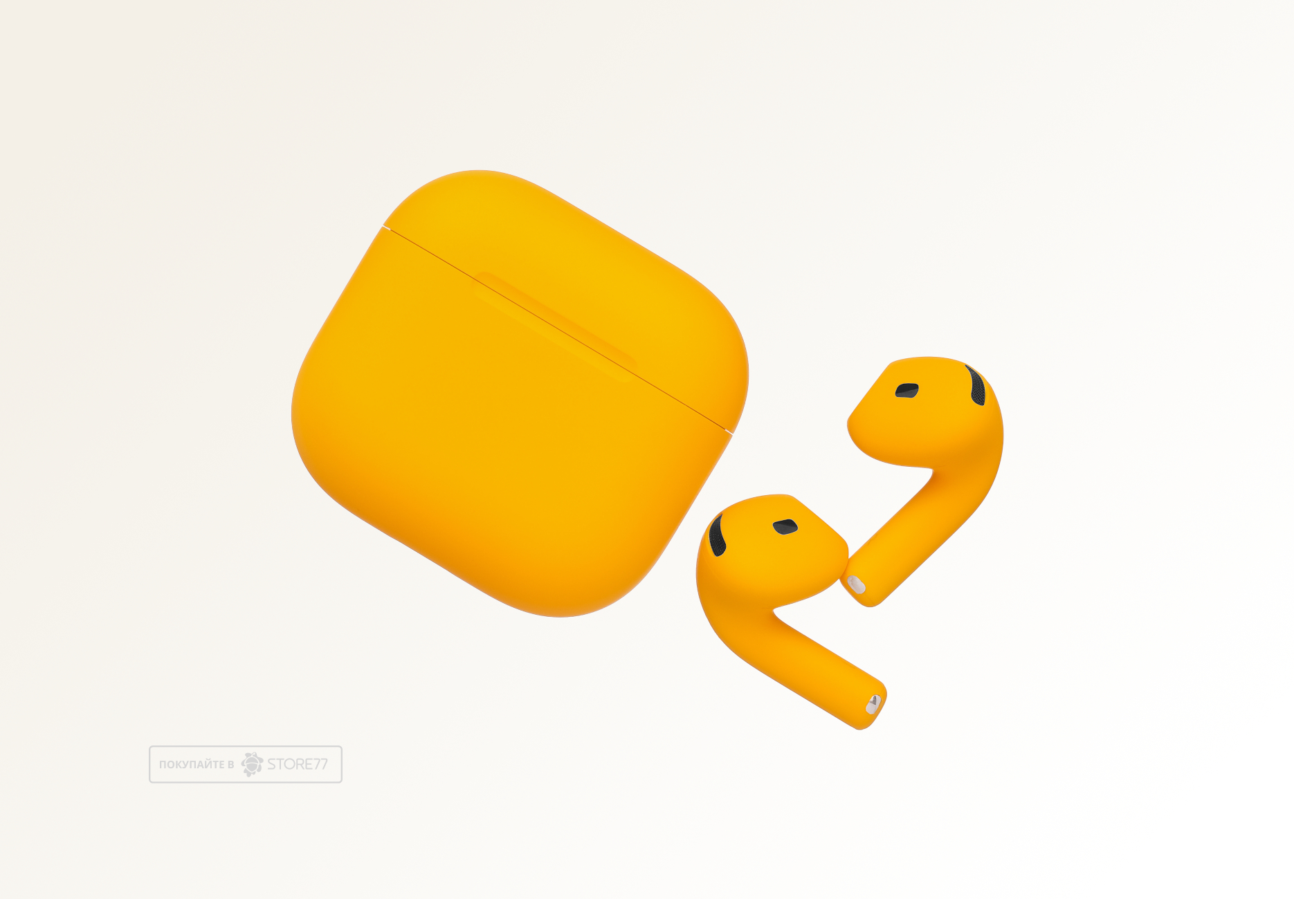 Беспроводные наушники Apple AirPods 5 беспроводная зарядка чехла (Желтый)