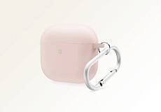 Чехол Elago для AirPods 4 Liquid Hybrid с карабином (Розовый)