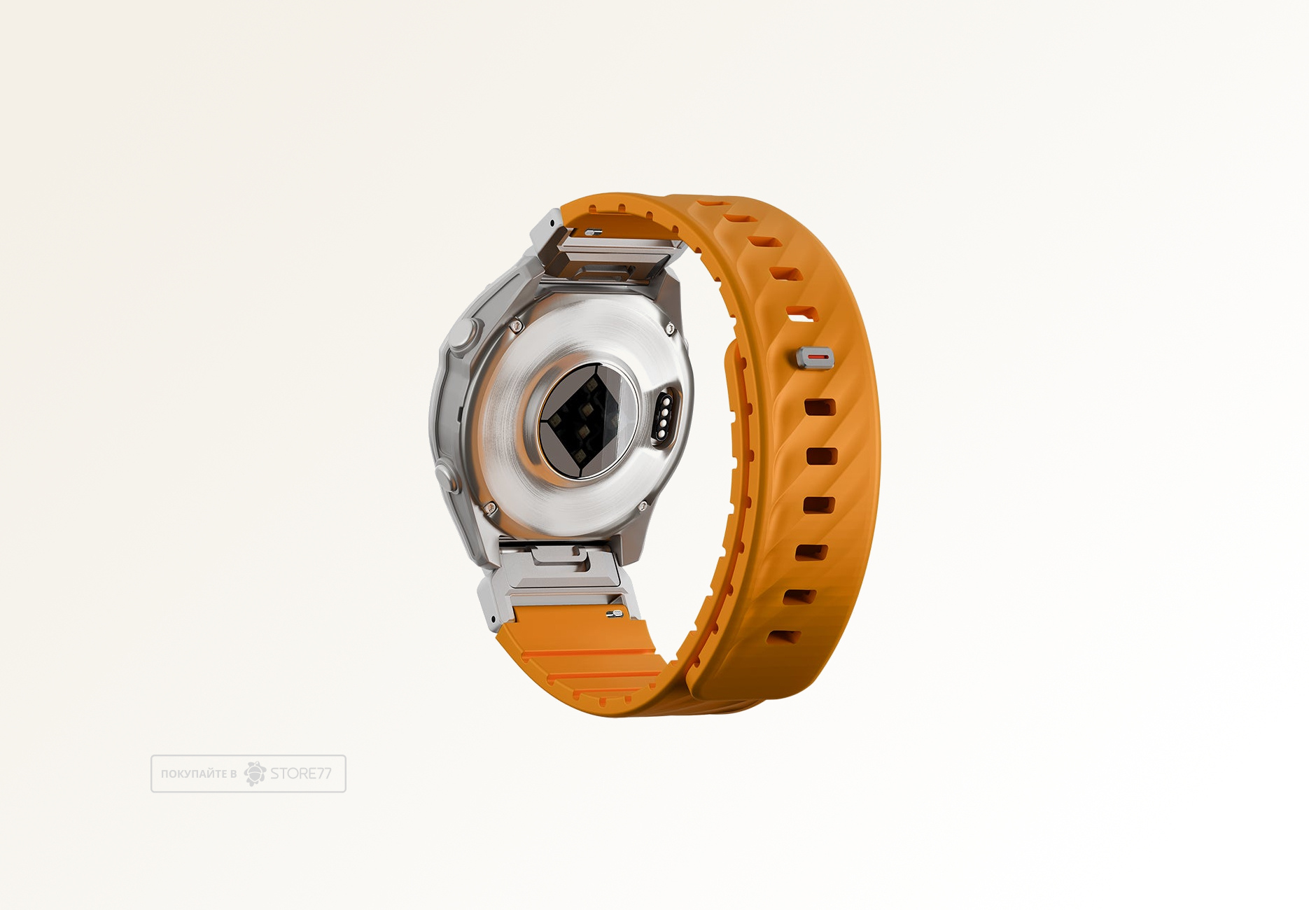 Ремешок Uniq FLUO для часов Garmin 26мм каучуковый (Оранжевый)