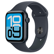Часы Apple Watch SE 3 44 мм, корпус алюминий черная ночь (Midnight Aluminium), ремешок Sport Band, цвет: черная ночь (Midnight), размер: S/M (Селект)