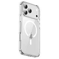 Чехол Gurdini Alba Series with MagSafe для iPhone 17 Pro (Прозрачный) Чехол Gurdini Alba Series with MagSafe для iPhone 17 Pro (Прозрачный)