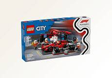 Конструктор LEGO City 60443 Пит-стоп F1 и команда болида Ferrari