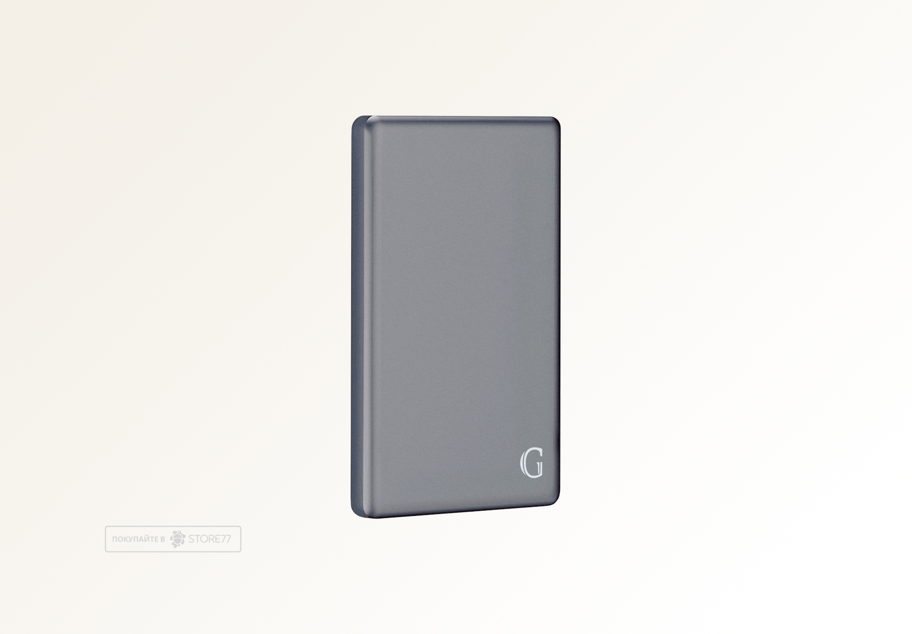 Внешний аккумулятор Gurdini Magnetic Wave 5000 mAh MagSafe + Type-C (Графит)