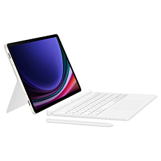 Чехол-клавиатура Samsung с тачпадом для Galaxy Tab S10 Lite/S10 FE/S9/S9 FE (Белая)