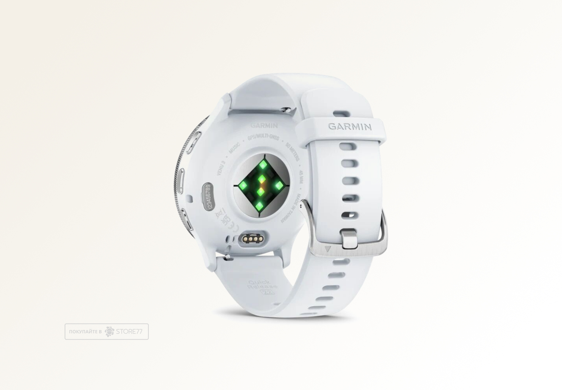 Умные часы Garmin VENU 3 45mm (Silver Whitestone)