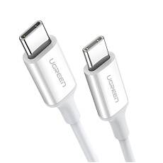 Кабель UGREEN US264 USB-C - USB-C, 60 Вт PD, 1 м (Белый)