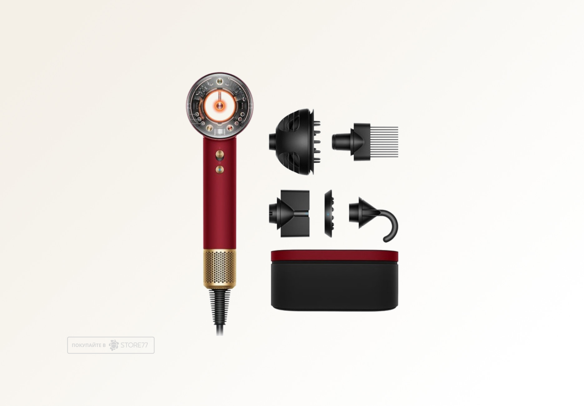 Фен Dyson Supersonic Nural HD16 (Red Velvet/Gold) Вилка EU